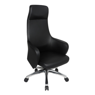 70mm Cylinder Swivel Leather Adjustable Height Office Chair SGS BIFMA