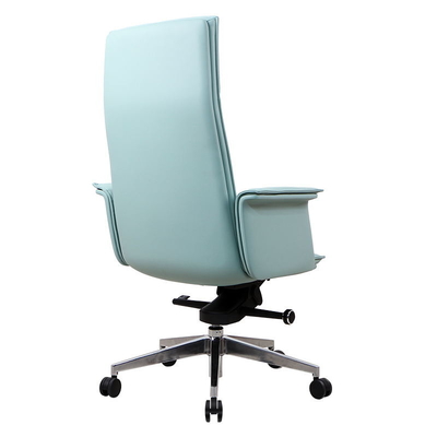 Customized Exclusive Modern Leather Blue Swivel Desk Chair