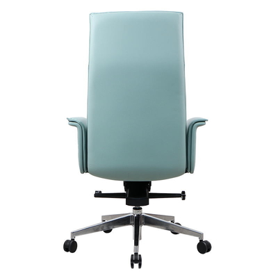 Customized Exclusive Modern Leather Blue Swivel Desk Chair