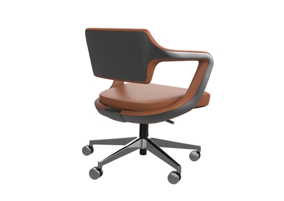 Aluminium Base Ergonomic office Chair With  Back