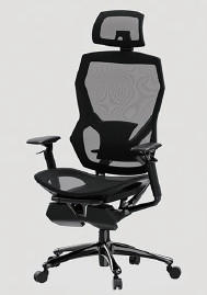 Unigamer Black PP GF Ergonomic Mesh Chair Ergo Twist Mesh With Headrest