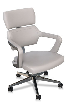 Swivel Modern Ergonomic Office Chair PU Leather Height Adjustable