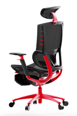 Adjustable Ergonomic Executive Leather Chair Polyester With Lumbar Support