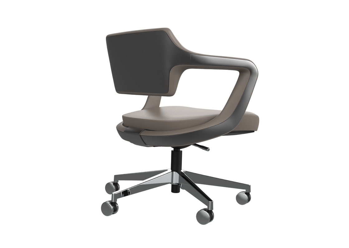 Nylon Castor Gaslift Low Back Executive Chair Fixed Armrest BIFMA