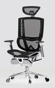 Adjustable Mesh Office Chair With Wheels  Aluminum Alloy