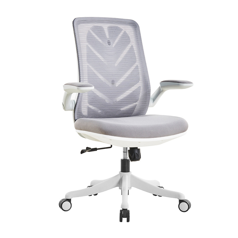 Adjustable Ergonomic Home Office Chair Grey Adaptive Rolling Computer Chair