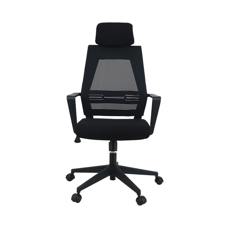 Nylon Castor Lumbar Support Chair / Molded Foam ANSI Mesh Ergonomic Executive Chair